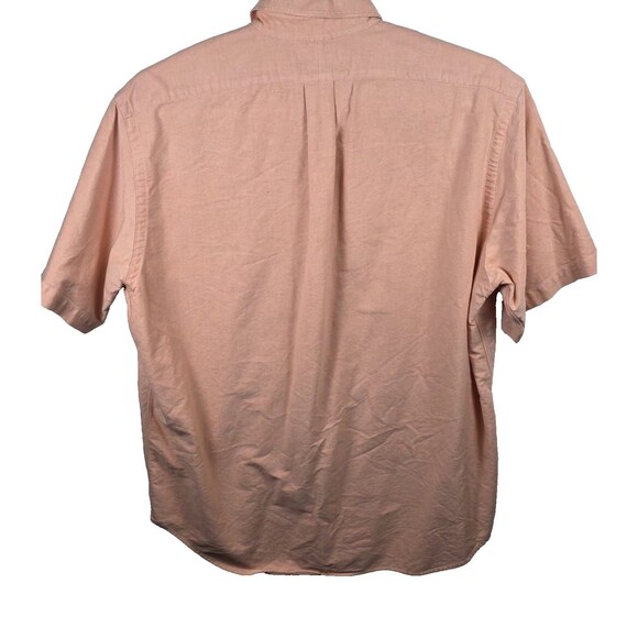 Vintage Ralph Lauren Mens Large Pink Blake Cotton Short Sleeve Button Up Shirt - Picture 5 of 6